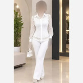 شومیز گیپور با پارچه ترک و خرج کار جولیا