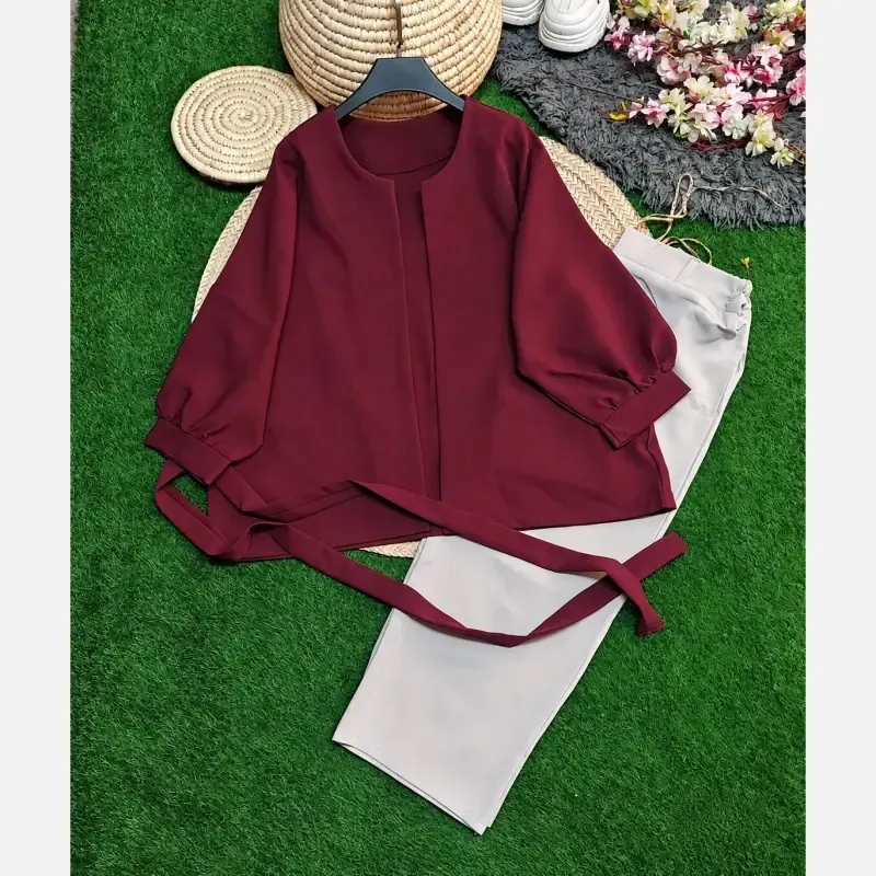 ست مانتو و شلوار پاییزه سوپر مازراتی فری سایز