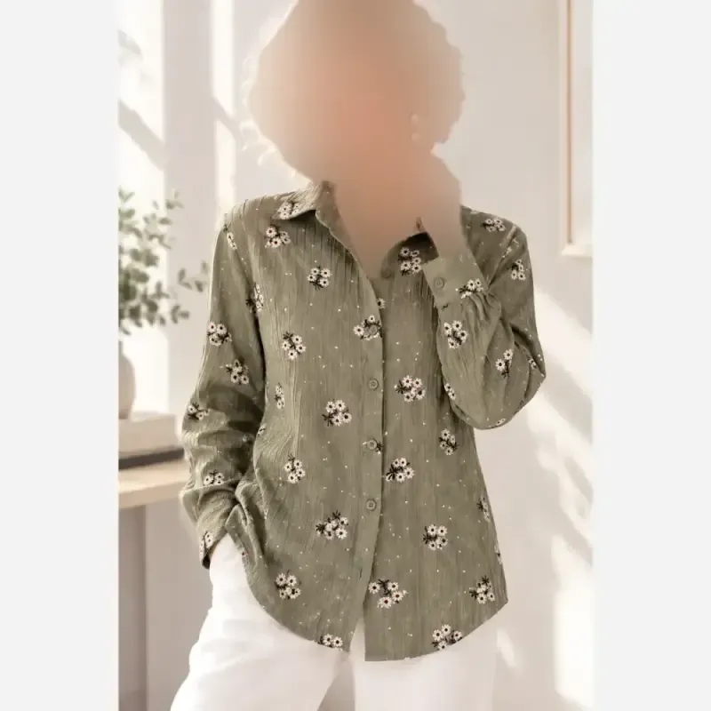 شومیز گلدار جنس عالی