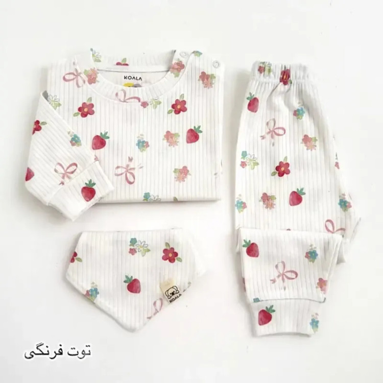 بلوز و شلوار نوزادی کبریتی نخ پنبه کوالا کیدز