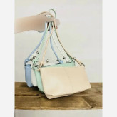 کیف فانتزی صابونی شیک رنگ بندی متنوع سایز 22 در 12