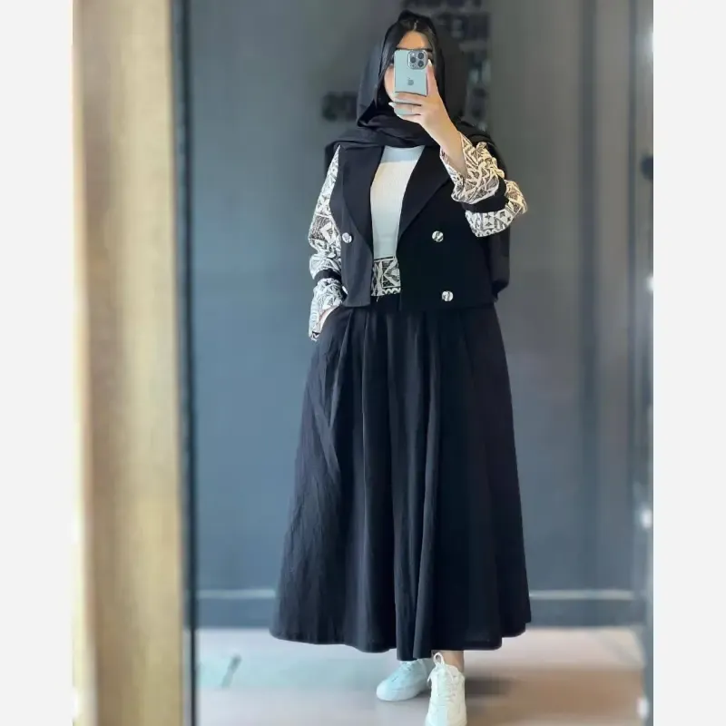 کت و دامن زنانه مدل یلدا جنس شانتون درجه یک رنگبندی متنوع سایزبندی
