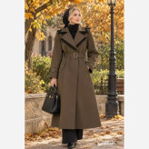 مانتو بارونی آستردار کتان تی سی جیب کاربردی قد 115 رنگبندی زنانه